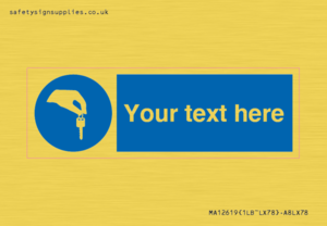 Custom Mandatory Keys Sign